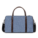Blue Denim Jeans Pattern Print Duffle Bag