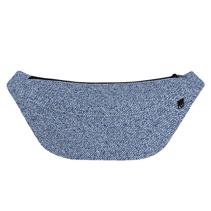 Blue Denim Jeans Pattern Print Fanny Pack