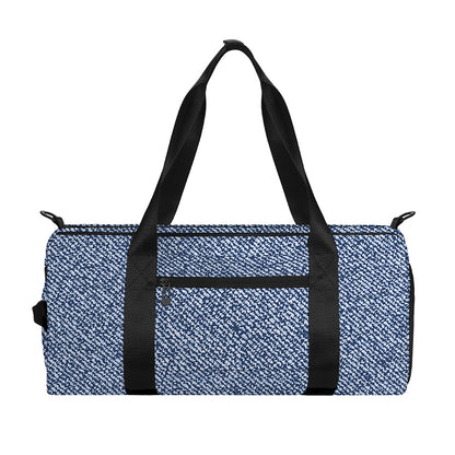 Blue Denim Jeans Pattern Print Gym Bag
