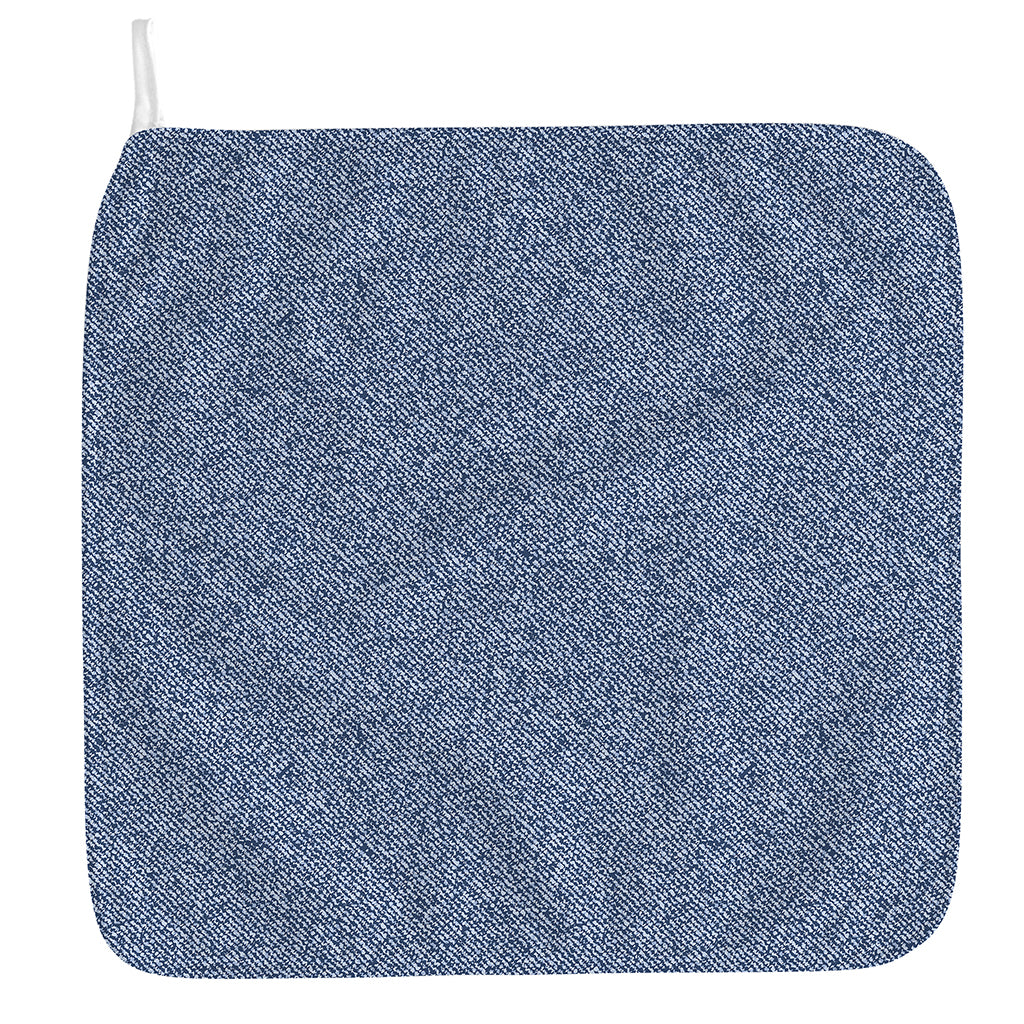Blue Denim Jeans Pattern Print Hand Towel