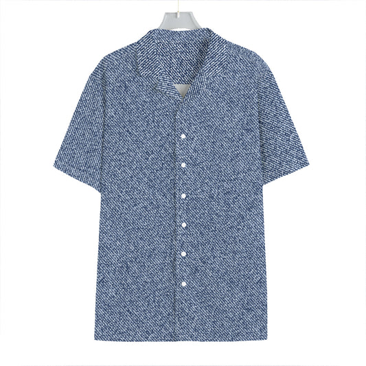Blue Denim Jeans Pattern Print Hawaiian Shirt