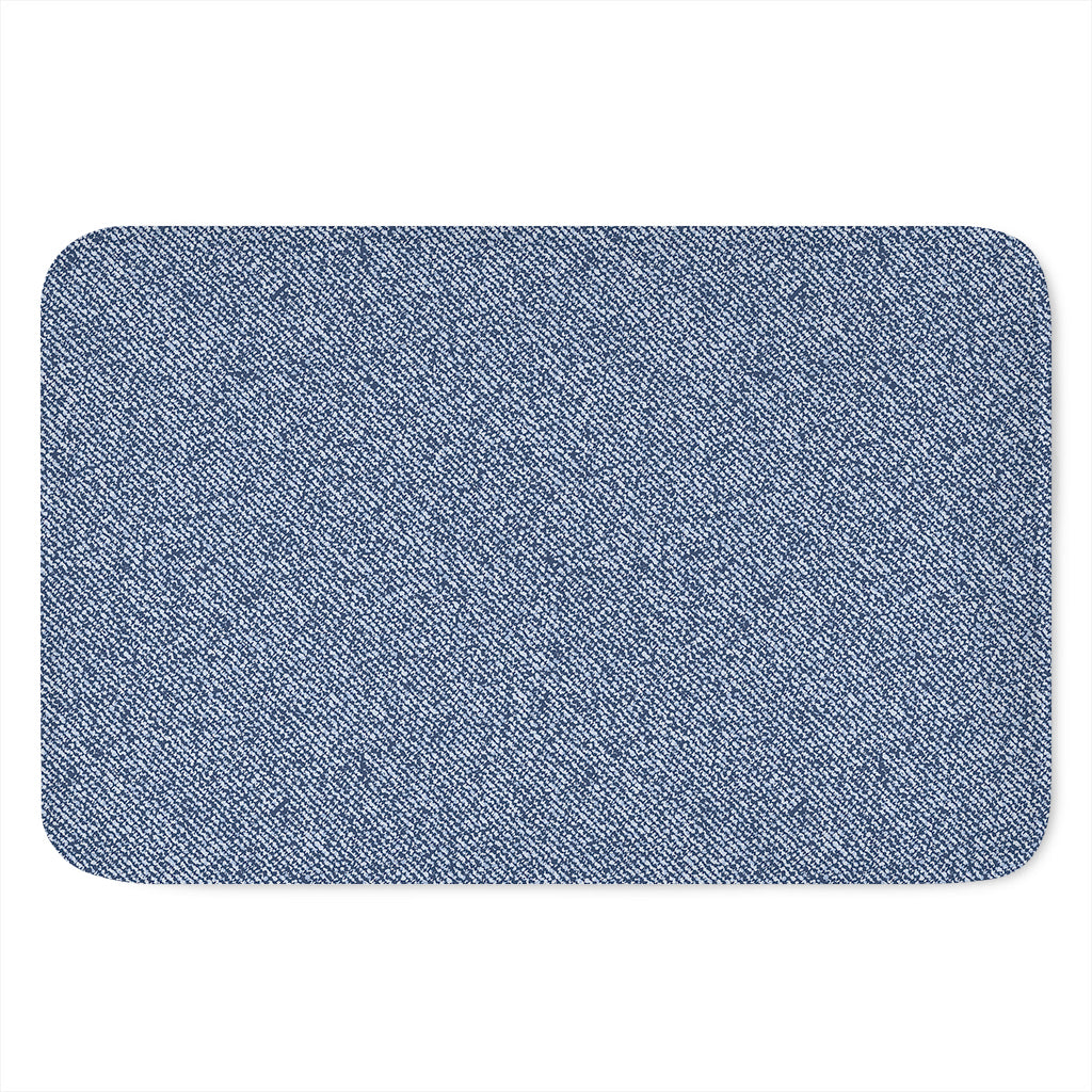 Blue Denim Jeans Pattern Print Indoor Door Mat