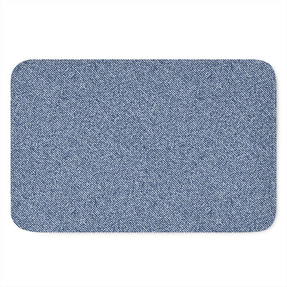Blue Denim Jeans Pattern Print Indoor Door Mat