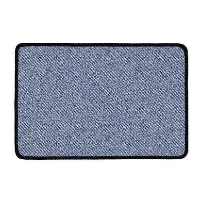 Blue Denim Jeans Pattern Print Kitchen Mat