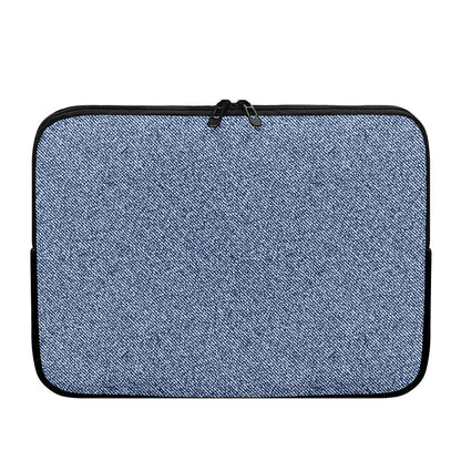 Blue Denim Jeans Pattern Print Laptop Sleeve