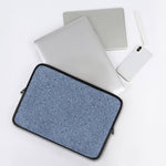 Blue Denim Jeans Pattern Print Laptop Sleeve