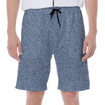 Blue Denim Jeans Pattern Print Men's Beach Shorts