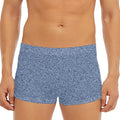 Blue Denim Jeans Pattern Print Men's Short Boxer Briefs