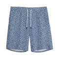 Blue Denim Jeans Pattern Print Men's Athletic Shorts