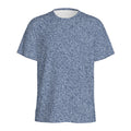 Blue Denim Jeans Pattern Print Men's Athletic T-Shirt