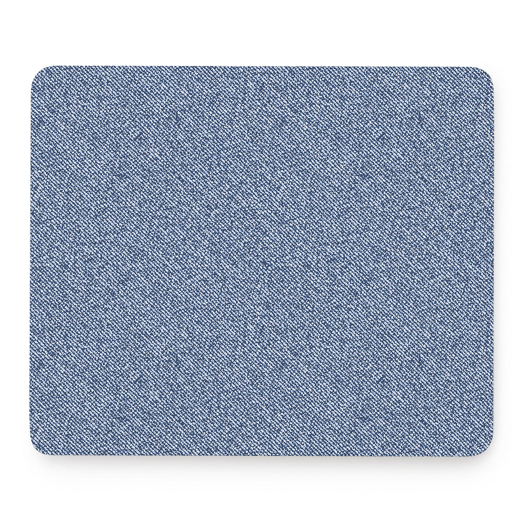 Blue Denim Jeans Pattern Print Mouse Pad