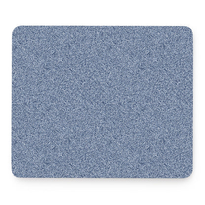 Blue Denim Jeans Pattern Print Mouse Pad
