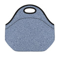 Blue Denim Jeans Pattern Print Neoprene Lunch Bag