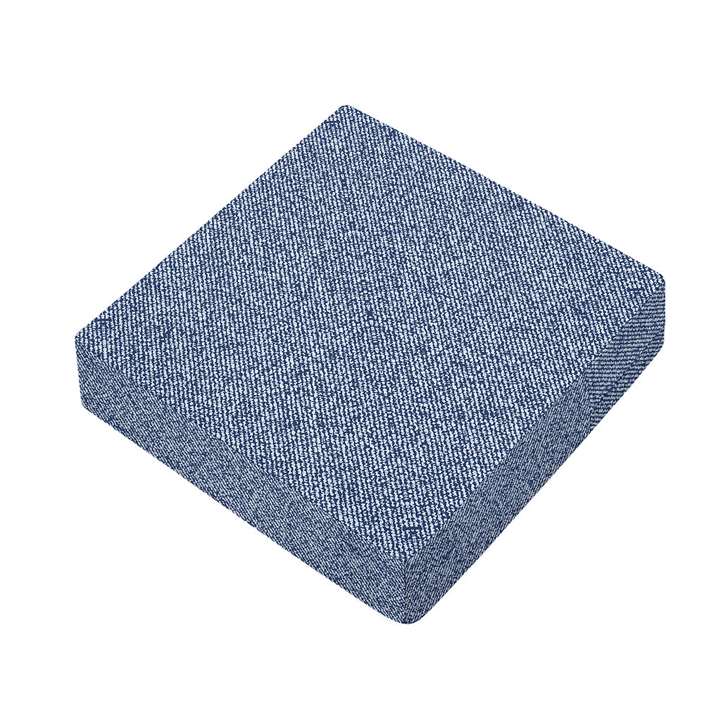 Blue Denim Jeans Pattern Print Outdoor Seat Cushion Cover