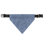Blue Denim Jeans Pattern Print Over The Collar Dog Bandana