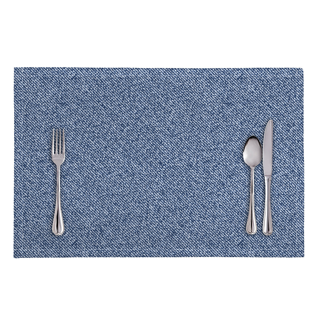 Blue Denim Jeans Pattern Print Placemat