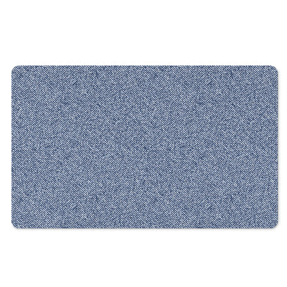 Blue Denim Jeans Pattern Print Polyester Doormat