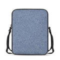Blue Denim Jeans Pattern Print Rectangular Crossbody Bag