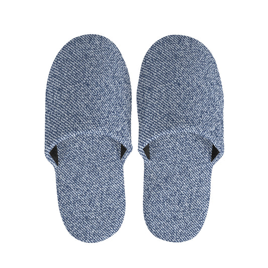 Blue Denim Jeans Pattern Print Slippers