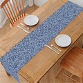 Blue Denim Jeans Pattern Print Table Runner