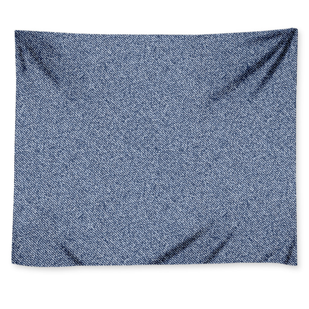 Blue Denim Jeans Pattern Print Tapestry