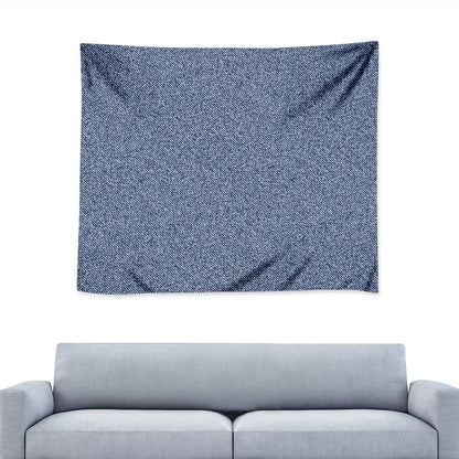 Blue Denim Jeans Pattern Print Tapestry