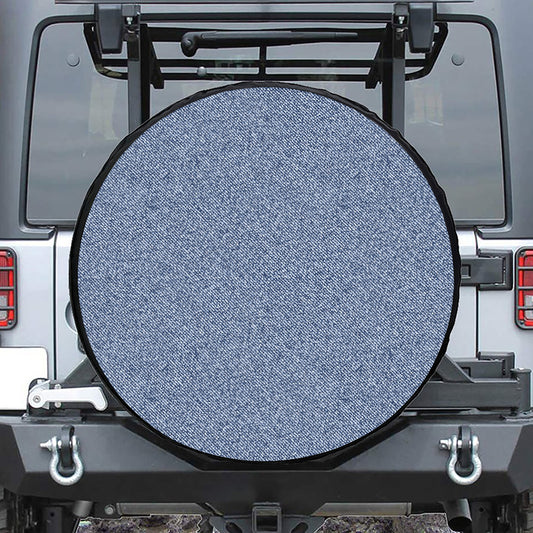Blue Denim Jeans Pattern Print Tire Cover