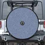 Blue Denim Jeans Pattern Print Tire Cover With Camera Hole