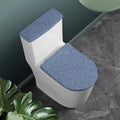 Blue Denim Jeans Pattern Print Toilet Lid And Tank Cover Set