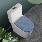 Blue Denim Jeans Pattern Print Toilet Lid Cover