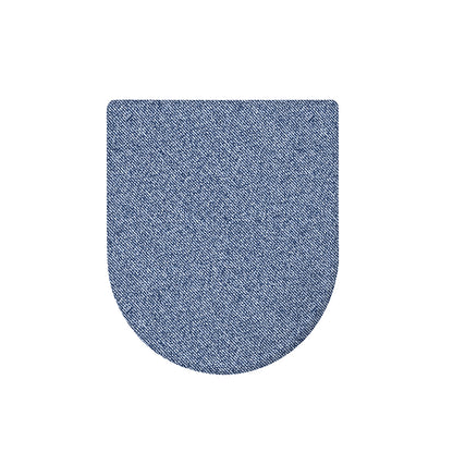 Blue Denim Jeans Pattern Print Toilet Lid Cover