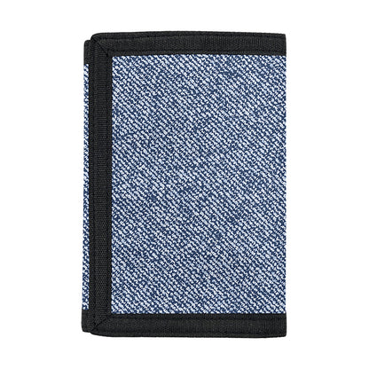 Blue Denim Jeans Pattern Print Trifold Wallet