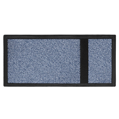 Blue Denim Jeans Pattern Print Trifold Wallet