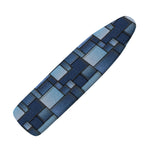 Blue Denim Patchwork Pattern Print Ironing Board Cover