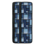 Blue Denim Patchwork Pattern Print Refrigerator Handle Covers