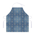 Blue Denim Western Paisley Print Adjustable Apron