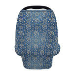 Blue Denim Western Paisley Print Baby Seat Cover