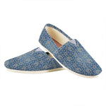 Blue Denim Western Paisley Print Casual Shoes