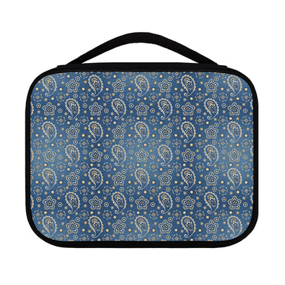 Blue Denim Western Paisley Print Classic Bible Case