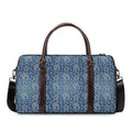 Blue Denim Western Paisley Print Duffel Bag