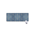 Blue Denim Western Paisley Print Extended Mouse Pad