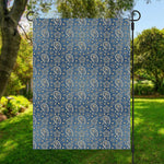 Blue Denim Western Paisley Print Garden Flag