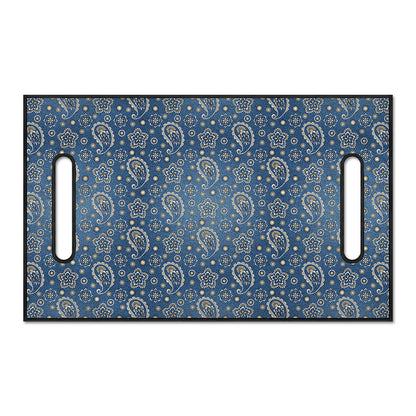 Blue Denim Western Paisley Print Golf Cart Seat Cover