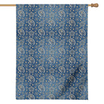 Blue Denim Western Paisley Print House Flag