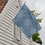 Blue Denim Western Paisley Print House Flag