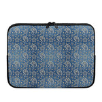 Blue Denim Western Paisley Print Laptop Sleeve