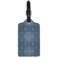 Blue Denim Western Paisley Print Luggage Tag