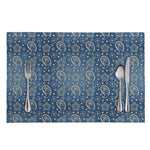 Blue Denim Western Paisley Print Placemat