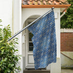 Blue Denim Western Paisley Print Polyester Flag