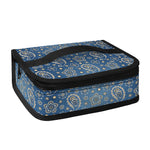 Blue Denim Western Paisley Print Small Lunch Bag